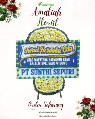 Papan Bunga Duka di Flamboyan Baru